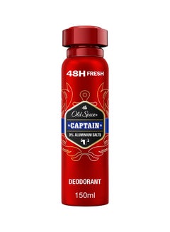 Buy Captain Deodorant Body Spray For Freshness 150ml in UAE