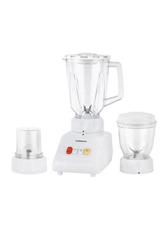 Buy Multi Functional 3 In 1 Blender, With 1.5 Litre Jar Capacity, Stainless Steel Blade & Housing, Overheat Protection, Multi Functional Design For Blending, Grinding & Mincing, 2 Speed Function 600 W OMSB2054 White in UAE