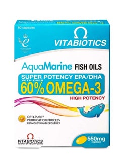 Buy AquaMarine Fish Oils Omega-3 - 60 Capsule in Saudi Arabia