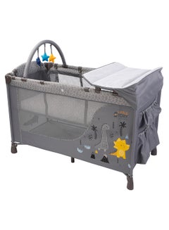 Buy Convertible Portable Travel Foldable Cot, Crib And Playard Baby Bed in UAE