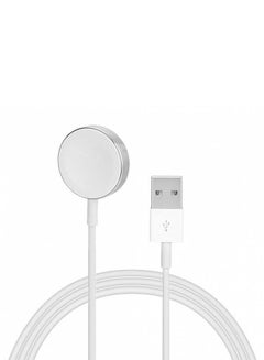 اشتري Magnetic Charging Cable For Apple Watch USB Port White في السعودية