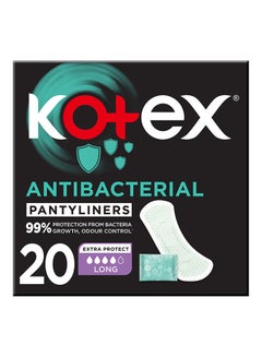 Buy Antibacterial Panty Liners, 99% Protection from Bacteria Growth, Long Size, 20 Daily Panty Liners 20 Pieces in Saudi Arabia