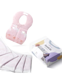 Buy Pack Of 20 Disposable Baby Bibs - Pink in Saudi Arabia