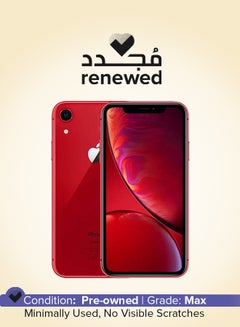 اشتري Renewed iPhone XR With FaceTime Red 128GB 4G LTE في السعودية