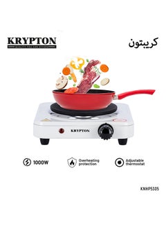 Buy Single Burner Hot Plate 1000 W KNHP5305 White in Saudi Arabia