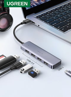 اشتري يوجرين موزع USB و4 منافذ USB 3.0 وحوض تمديد USB متعدد من الألومنيوم متوافق مع ماك بوك و Mac برو ميني و iMac و سيرفس برو و XPS و PS5 والكمبيوتر الشخصي في السعودية