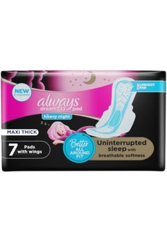 Buy Dreamzz Breathable Soft Night Long Pads 7 Count in Saudi Arabia