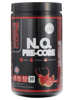 Buy N.O. Pre-Core Water Melon Dietary Supplement Energy Endurance Performance 30 Servings 375G in UAE