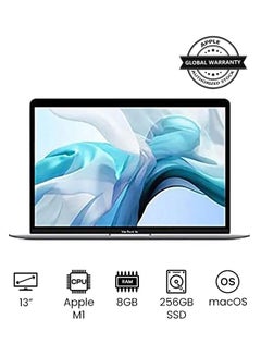 Buy MacBook Air MGN93 13-Inch Display, Apple M1 Chip With 8-Core Processor/8GB RAM/256GB SSD/Integrated Graphics/English-Arabic Keyboard Silver in Egypt
