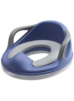 Buy Potty Trainer Cushioned Seat Durable For Baby With Cushion And Handles - Blue in Saudi Arabia