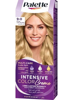 Buy Intensive Color Cream Long lasting Permanent Hair 9-0, Extra Light Blonde 50ml , 50ml , & 10ml in Egypt