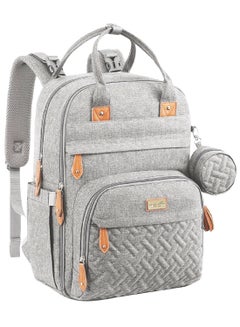 Buy Karyme Diaper Bag Pack With Pacifier Case- Grey in UAE