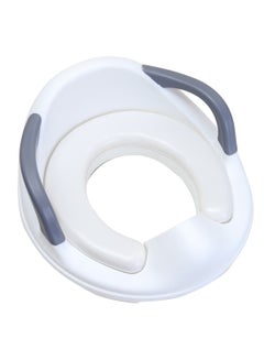 Buy Potty Trainer Cushioned Seat Durable For Baby With Cushion And Handles- White in UAE