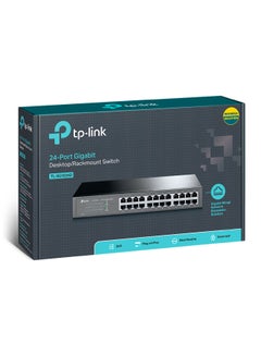 Buy 24-Port Gigabit Desktop And Rackmount Switch Black/Sliver in Saudi Arabia