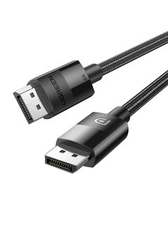 Buy 8K DisplayPort Cable Ultra HD DisplayPort 1.4 Male to Male Nylon Braided Cable SPCC Shell, Support 7680x4320 Resolution 8K@60Hz 4K@144Hz 2K@165Hz HDP HDCP for Gaming Monitor HDTV-1M Black in UAE