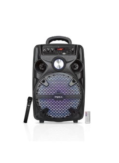 Buy TS 4001A Multimedia Portable Trolley Speaker With Mic And LED Light Black in UAE