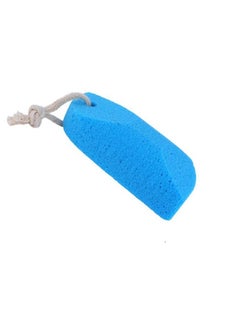 Buy Foot Treatment Pumice Stone - with a hanging rope for easy storage - Blue 11 x 5cm in Saudi Arabia