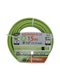 اشتري Claber Aquaviva Plus Hose 1/2 " 15m - 90030000 Green 1.38kg في السعودية