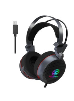 Buy USB 7.1 Gaming Headset Backlit LED K63 With Vibration For Computer And PlayStation - Not For Mobile in Egypt