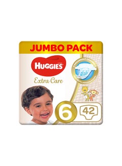 Buy Extra Care, Size 6, 15+ kg, Jumbo Pack, 42 Diapers in UAE