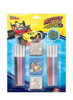 اشتري Mickey Mouse 8-Piece Washable Markers With Stamps Multicolour في الامارات