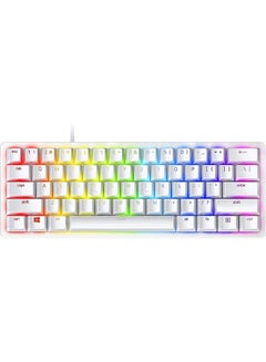Buy Razer Huntsman Mini  60% Gaming Keyboard, Linear Optical Switches (Red), Chroma Rgb Lighting, Pbt Keycaps, Onboard Memory - Mercury White in Saudi Arabia