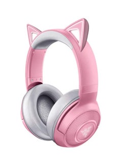 اشتري Razer Kraken Bt Kitty Edition, Wireless Bluetooth Headset With Chroma Rgb, 40Ms Low Latency Connection, Custom-Tuned 40Mm Drivers, Beamforming Microphone - Quartz في السعودية