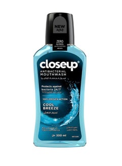 Buy Cool Breeze Antibacterial Mouthwash Blue 300ml in UAE