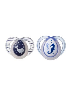 Buy Pack Of 2 Closer To Nature Night Time Soother (6-18 Months), Multicolour, 43336202 in Saudi Arabia
