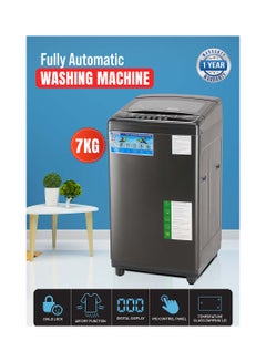 Buy Fully Automatic Top Load Washing Machine 7KG - Stainless Steel Inner Basket - IMD Controls | Auto Off Memory Power With Auto Balancing 0 W GFWM7800LCQ Silver in UAE