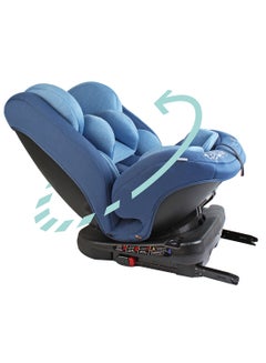 Buy Rover -Baby/Infant Car seat Group:(0+,1,2,3) (0-12 years) 360° Rotate - Blue in UAE