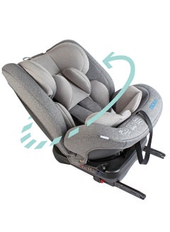 اشتري Rover -Baby/Infant Car seat Group:(0+,1,2,3) (0-12 years) 360° Rotate - Grey في السعودية