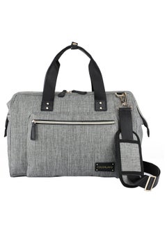 Buy Zera Mom Dad Baby Diaper Bag Essentials And Changing Mat With Multiple Pockets - Grey in Saudi Arabia