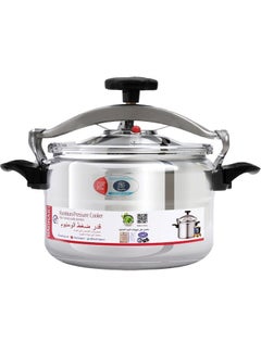 Buy Aluminium Pressure Cooker With Handles - 3 Liter Capacity, Induction Bottom, High-Security Design, Dishwasher Safe, PFOA Free Silver 3Liters in Saudi Arabia