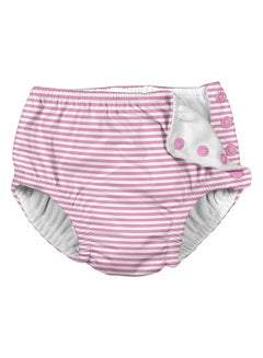 Buy Snap Reusable Absorbent Swimsuit Diaper, Light Pink in UAE