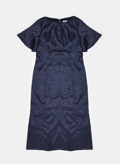 Buy Solid Bodycon Dress Navy in Egypt