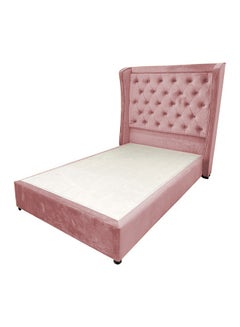 Buy Lychee Velvet Bed Frame Light Pink 200x160cm in Saudi Arabia