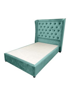 Buy Lychee Velvet Bed Frame Turquoise 200x140cm in Saudi Arabia