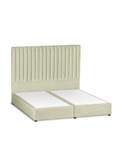 اشتري Modern Striped Straight Back And Front Swedish Wooden Bed بيج في السعودية