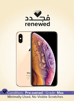 Buy Renewed iPhone XS With Facetime Gold 64GB ROM 4G LTE in UAE