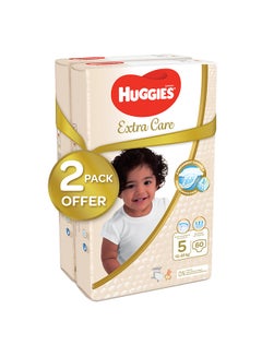 Buy Extra Care, Size 5, 12 -22 kg, Twin Jumbo Pack, 120 Diapers in UAE