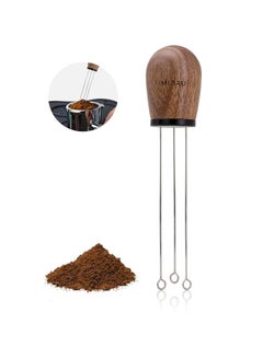 Buy Wooden Handle Needle Coffee Tamper Silver/Brown 500ml in Saudi Arabia