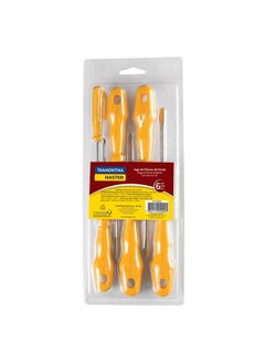 Buy 6 Pieces Screwdriver Set Yellow in UAE