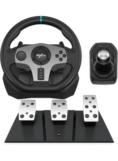 Buy Steering Wheel PS4 Gaming Racing Wheel, PXN V9 Driving Wheel Volante PC 270/900 Degree Vibration and Shifter with Pedals for PC,PS4,Xbox One, Nintendo Switch,PS3,Xbox Series S/X in UAE