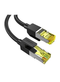 Buy Ethernet Cable, Braided Cat 7 Gigabit Lan Network RJ45 Cord 10Gbps 600MHz High Speed Patch Wire F/FTP Compatible with PS4,PS5, WiFi Extender, Smart TV, Swicth -5M Black in UAE