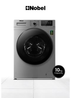 Buy Front load Washer, 16 Programs, Stainless Steel Drum, 64 Ltr Drum Volume, 1200RPM, Inverter BLDC Motor, Heat Shrink Packaging, Child Lock, 60 x 84 x 59 cm 10 kg NWM1000FSI​ Silver in UAE