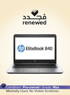 Buy Renewed - Elitebook 840 G3 L3C65AV Laptop With 14-Inch Display,Intel Core i5 Processor/6th Gen/8GB RAM/256GB SSD/Intel HD Graphics 520 English Silver in UAE