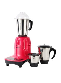 Buy 3-IN-1 Mixer Grinder with Stainless Steel Jars and Blades, Unbreakable Polycarbonate Jar Caps 0 L 750 W OMSB2426 Red/Silver/Clear in Saudi Arabia