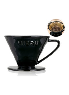 Buy Coffee Dripper Black 14.4 x 12.4 x 10.8cm in Saudi Arabia