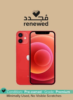 Buy Renewed - iPhone 12 Mini With Facetime 128GB (Product) Red 5G - International Version in UAE